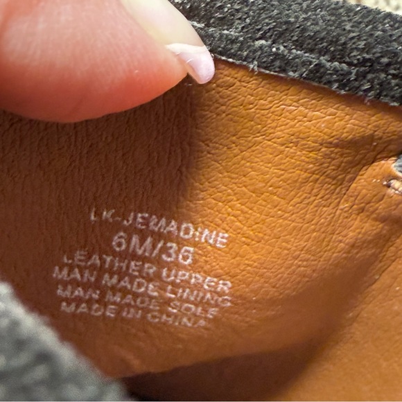 Lucky Brand Black Peep-Toe "Jemadine" Suede Wedge
Women’s 6 M - Picture 8 of 8